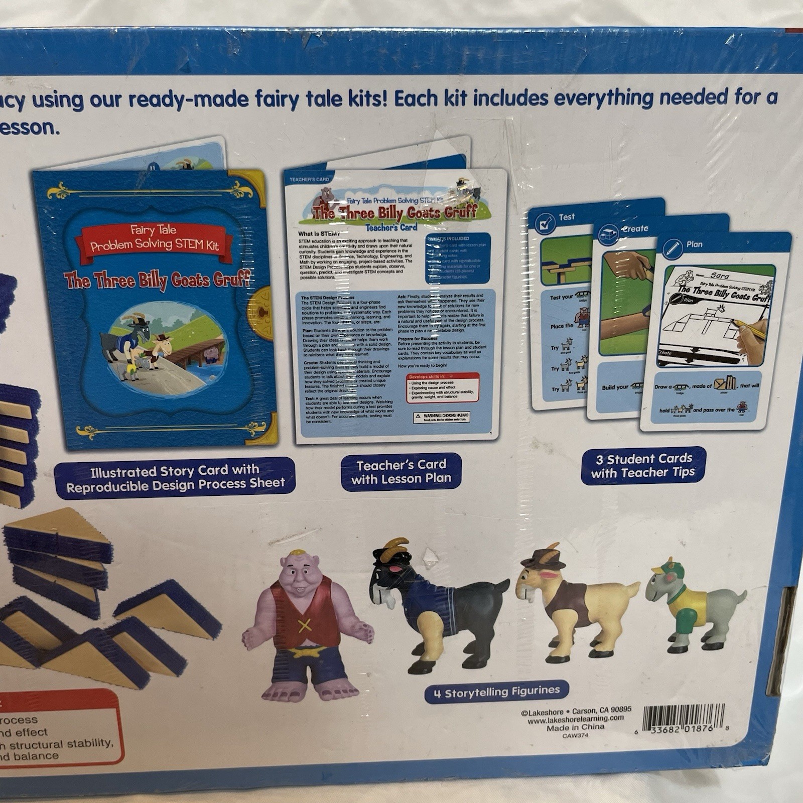 NEW Lakeshore STEM Three Billy Goats Gruff Fairy Takes Problem Solving Kit