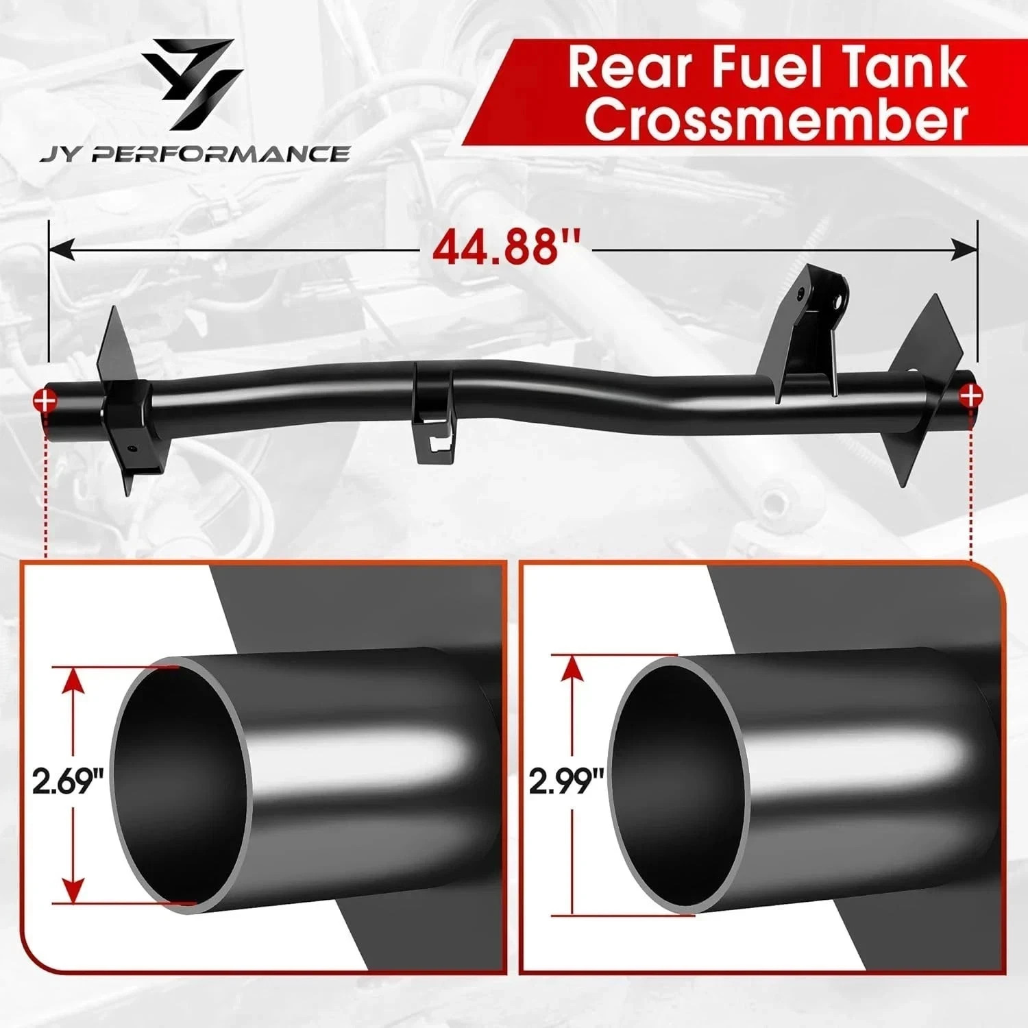 Rear Fuel Tank Support Crossmember Compatible for 2007-2014 Chevy Silverado