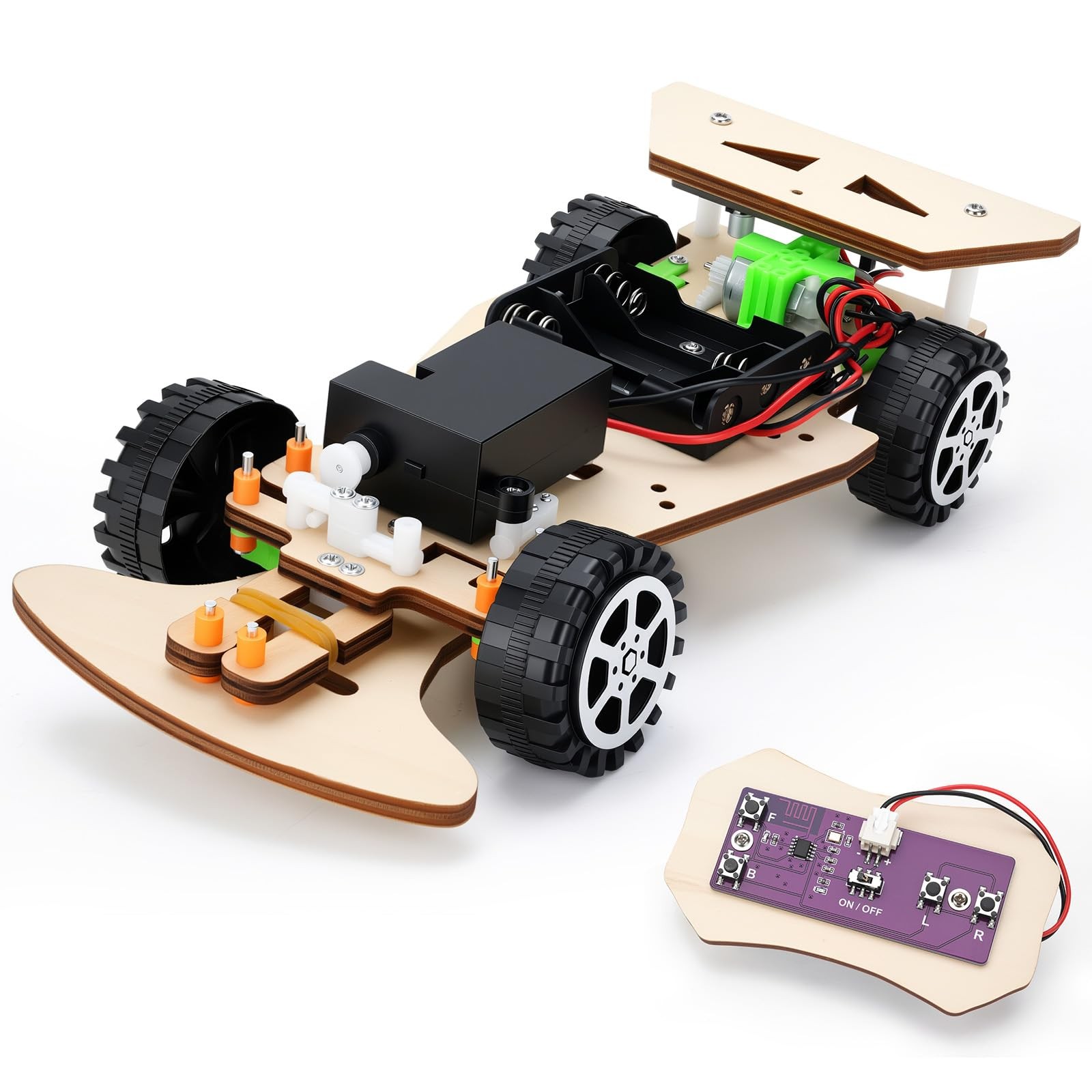 Wooden Racing Car, STEM Kits for Kids Age 8-10, Toys Boys 5Mm Thick