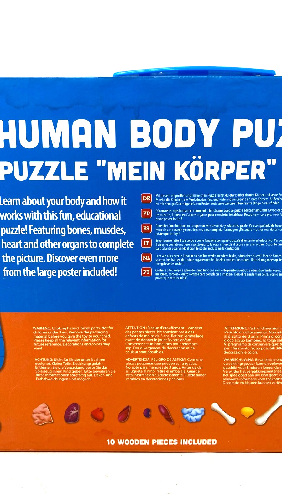 Hape Human Body Educational Puzzle 60 Piezes Jigsaw Puzzle 4 years and up