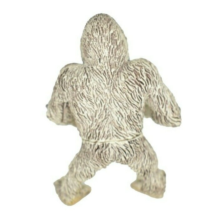 Gorilla, White, Plastic Toy Animal, Kids Gift, Realistic, Educational 2.75″ F392