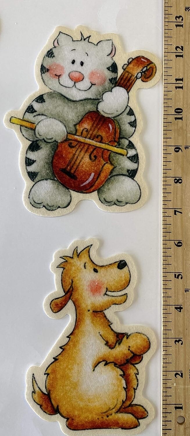 Hey Diddle Diddle Felt Figures for Flannel Board Story Time Nursery Rhyme Kids