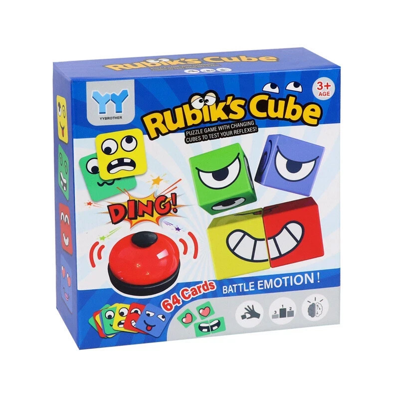Face Changing Puzzle Building Cubes Interaction Toy Cube Board Game Kids