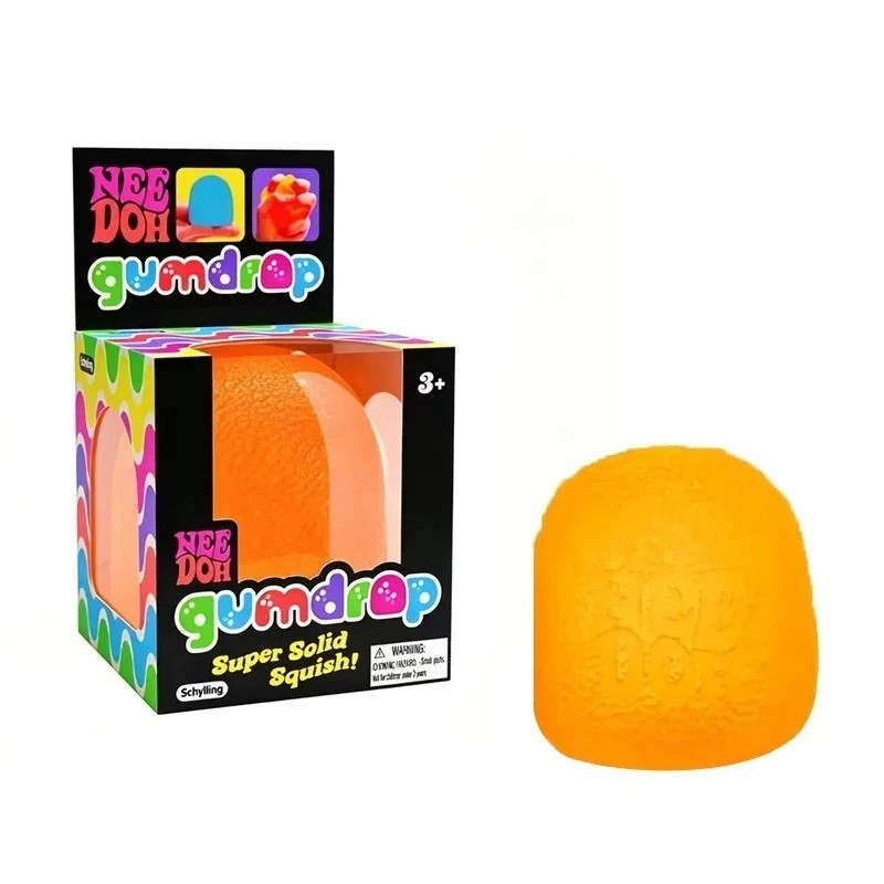 Authentic Nee Doh Gumdrop Super Solid Squish Needoh Gum Drop RARE
