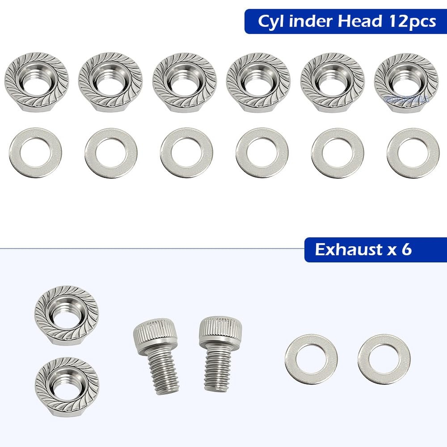 304 Stainless Steel Engine Bolt Kit 88pcs (7Pack) Compatible for Ya… Fast Ship
