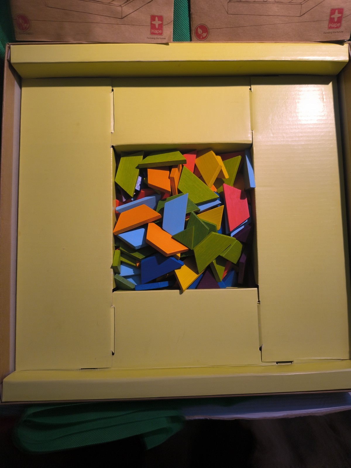 Mosaic Puzzle Hape Bamboo Water-Based Color Eco-Friendly Learning Creative READ
