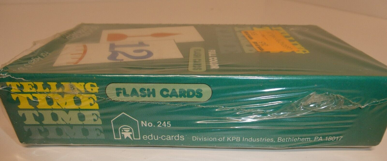 VTG New Sealed #245 Edu-cards Telling Time Flash Cards (Ages 5-9) Toys R Us