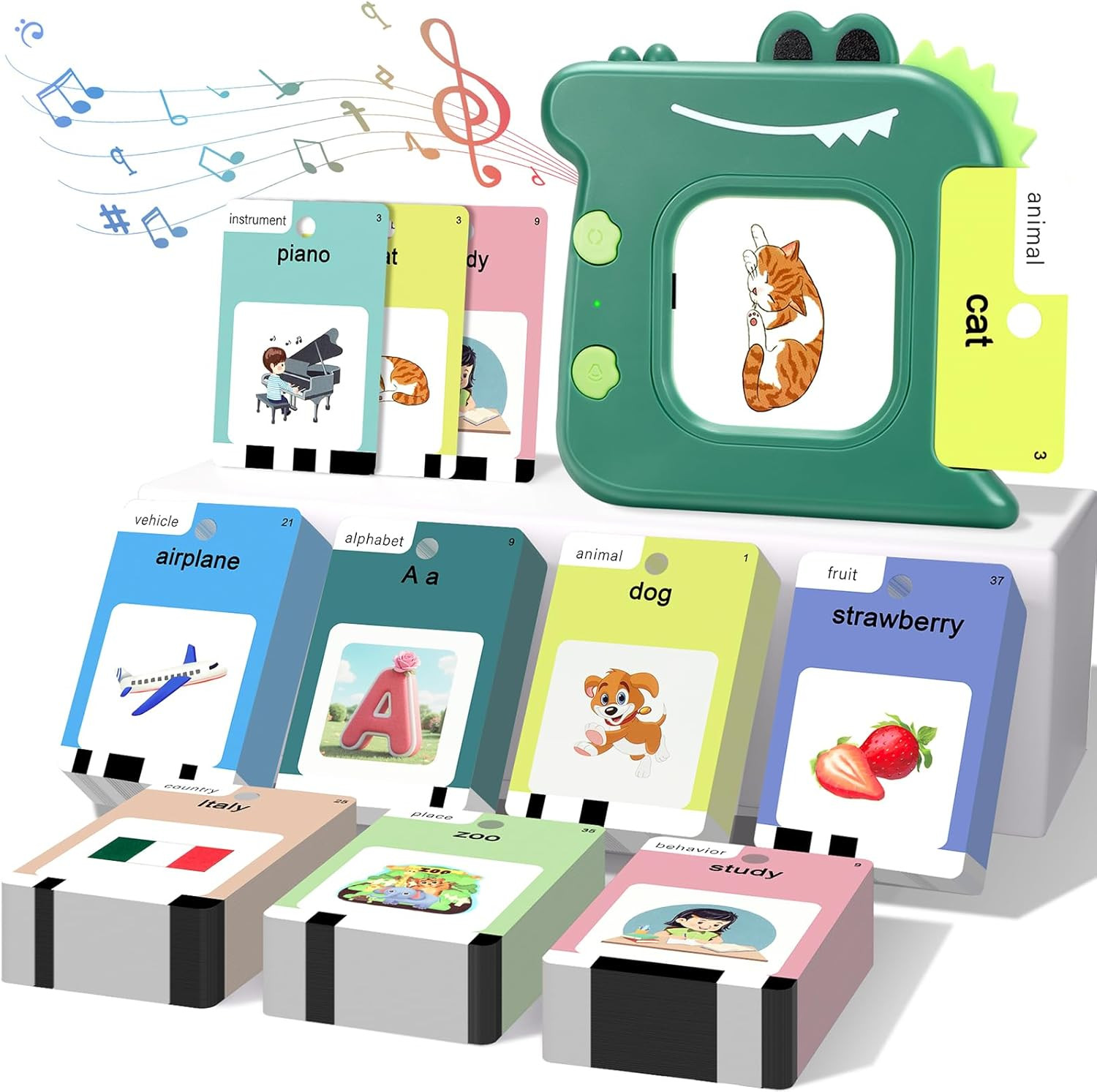 Talking Flash Cards for Toddlers – 420 Sight Words Audio Learning Toy for Kids A