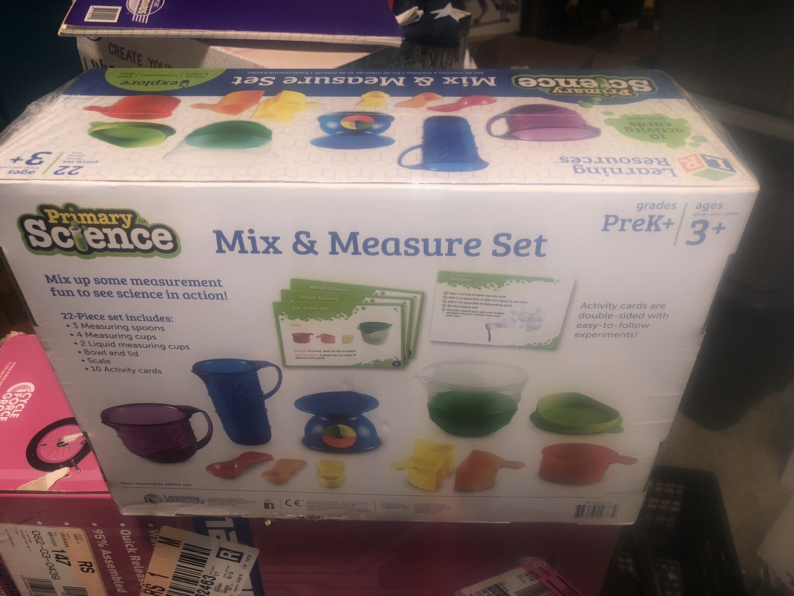 NEW Learning Resources Primary Science Mix & Measure Set
