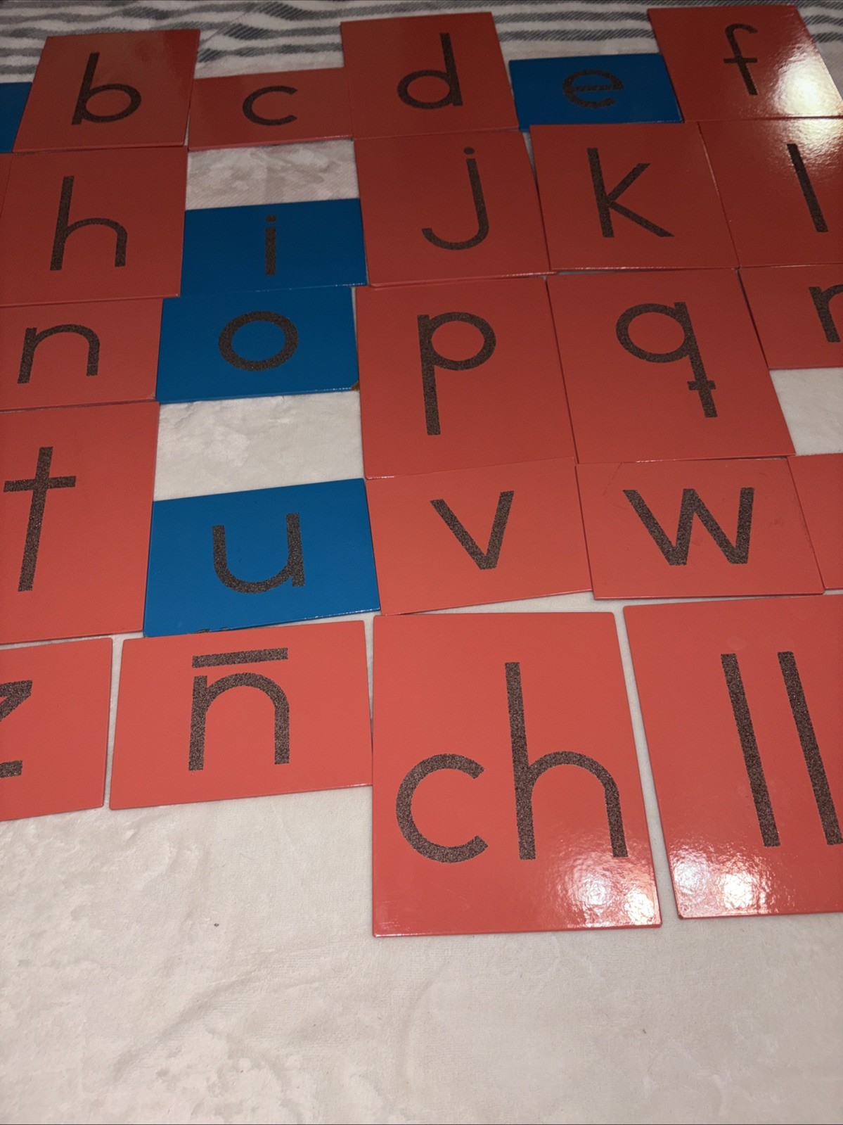 Montessori Sandpaper Letters & Numbers Print Sensorial Tactile Visual Nienhuis