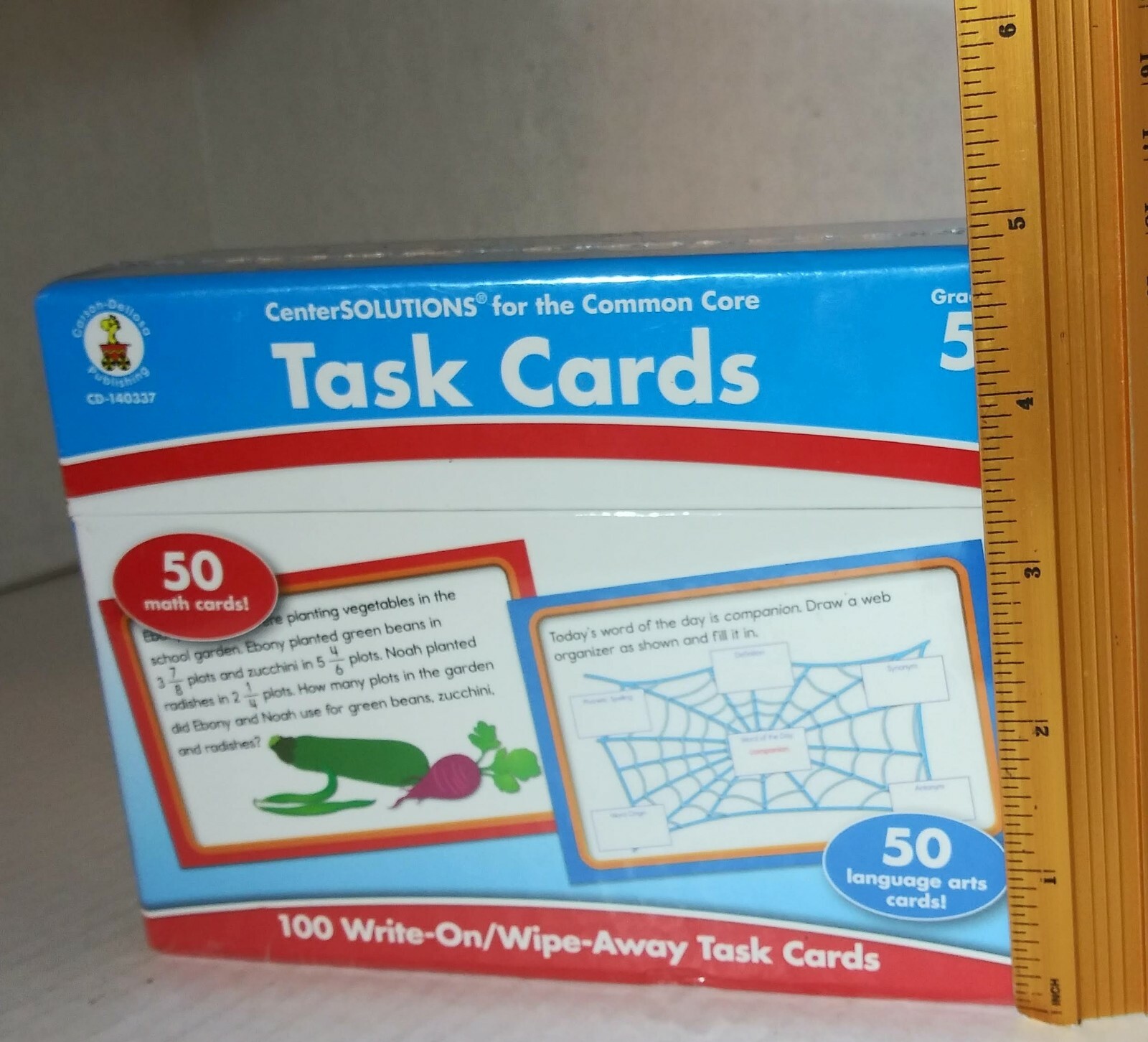 CarsonDellosa Task Cards Learning Cards Grade 5