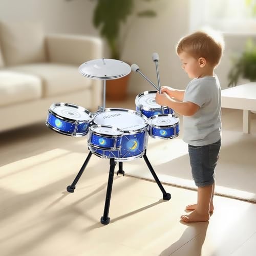Drum Set for Toddlers 1-3 – Upgraded Kids Musical Toy for 3-5 Years Old Boys…