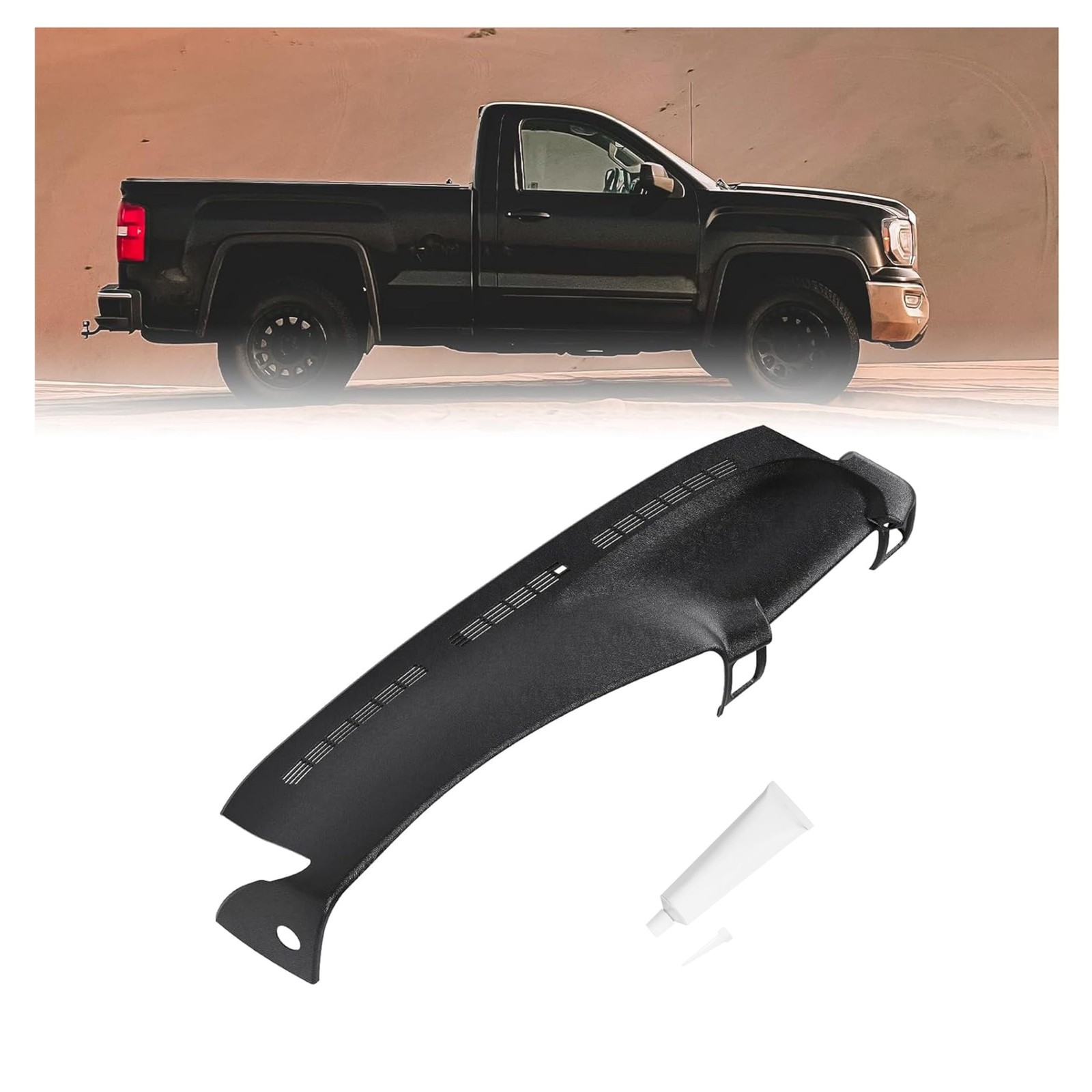 HECASA Molded Dash Board Cover Black Dashboard Cap Compatible with 1999-2007 …