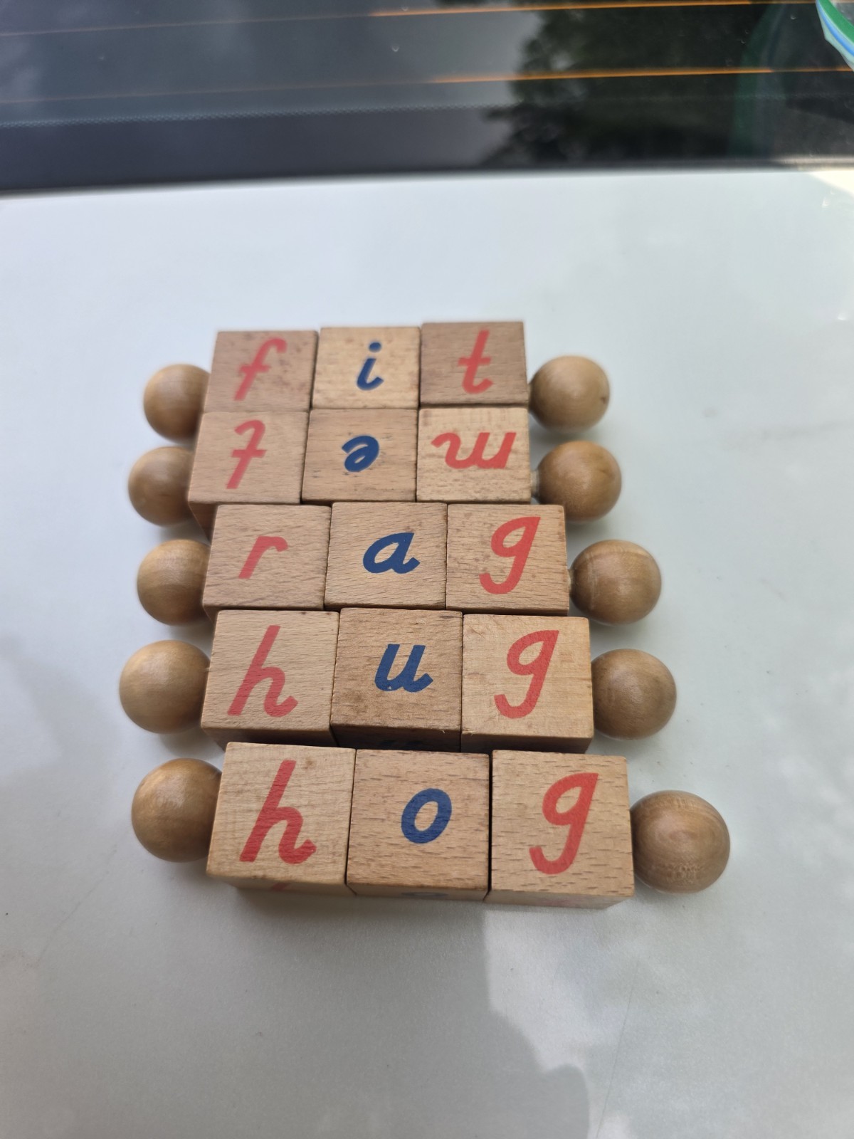 Montessori Phonetic Reading Blocks Early Readers Set Of 5 Homeschool