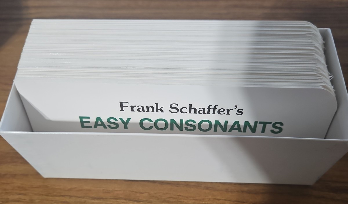 Easy Consonants Flash Cards by Frank Schaffer Publications 1988 Complete Vintage
