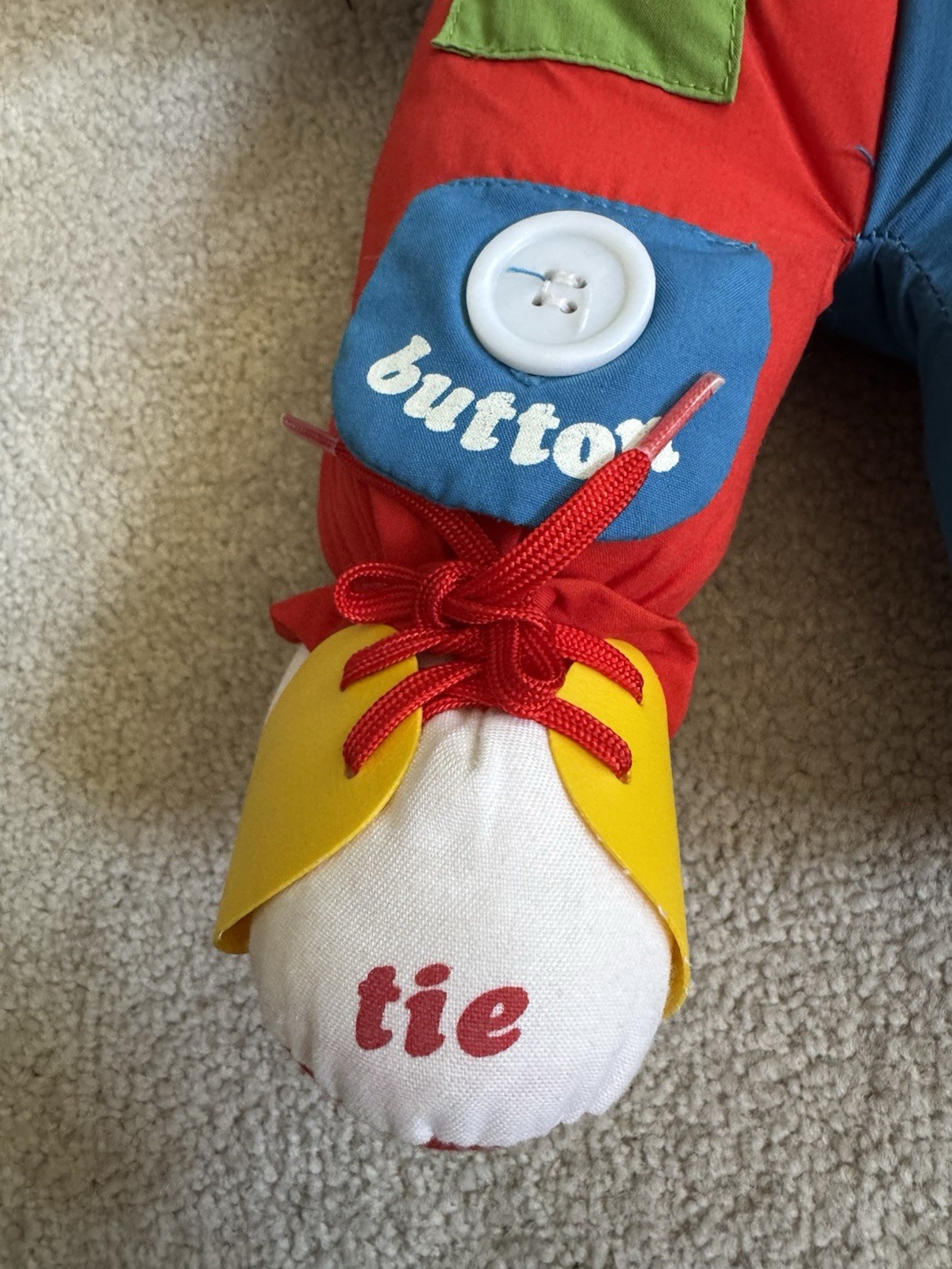 Vintage 1983 American Greetings Amtoy Doll 16” Learn to Dress Clown Vtg 80s