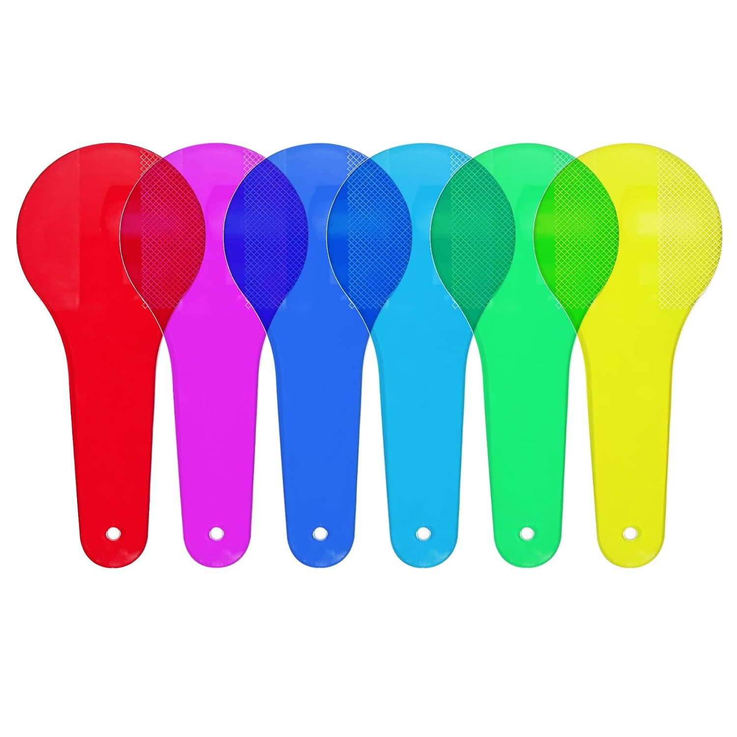 6Pcs Color Paddles,Transparent Optics Filter Plate Color Learning for Learning