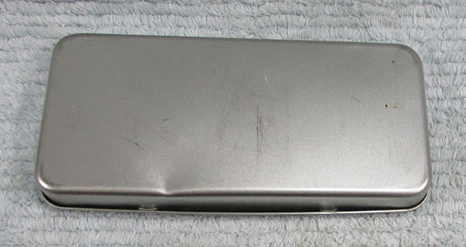 Old Hilroy Cambridge Mathematical Drafting Tools Ruler Triangles Tin Box FREE SH