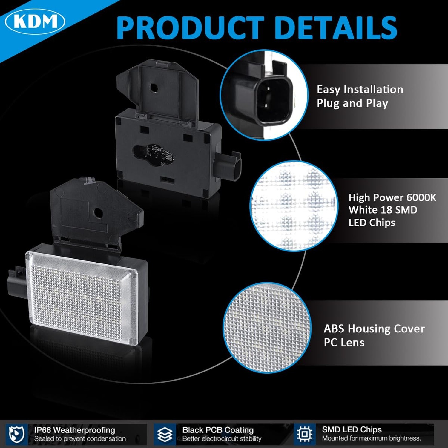KDM Full LED Under Hood Light Assembly Fit for Dodge Ram 1500 2500 3500 Dakot…