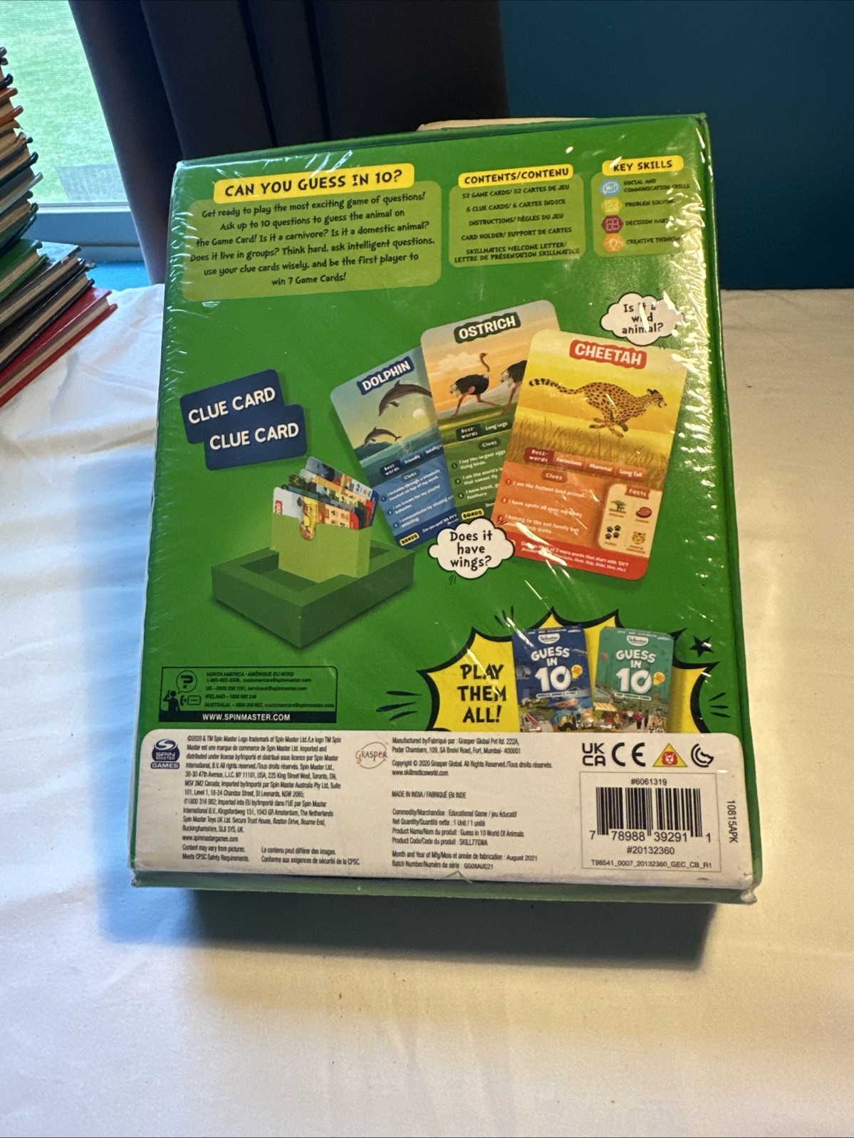Skillmatics Guess in 10 Card Game Animal Planet & Countries Of The World Family