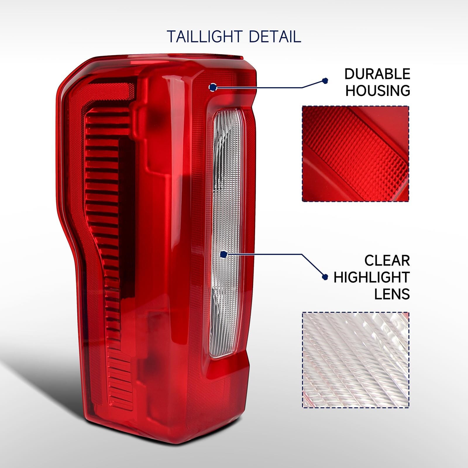 Halogen Type Tail Light Compatible with 2023 2024 2025 Ford F250 F350 Super D…