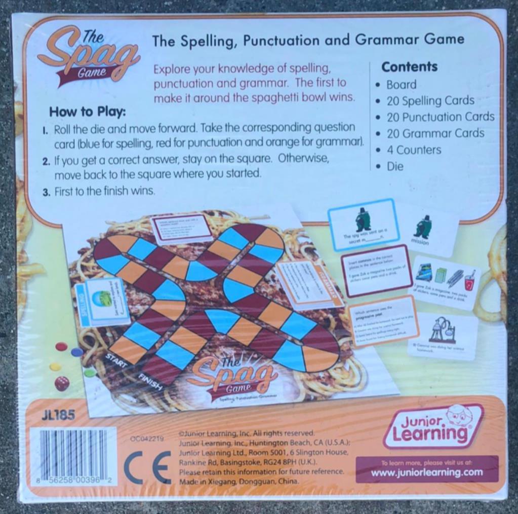 New SPAG GAME Spelling Punctuation & Grammar Kids Learning Ages 7+ FREE SHIPPING