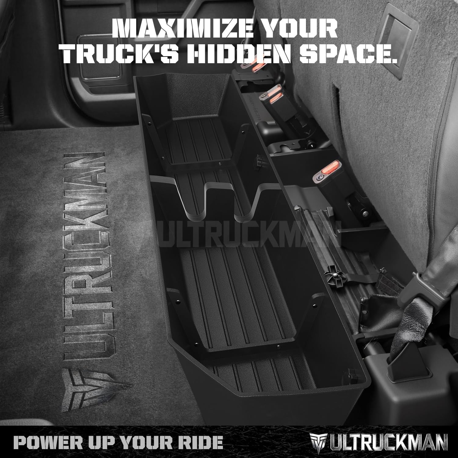 Ford F250 F350 Super Duty Rear Underseat Storage Box 2017-2026 Fit for F250