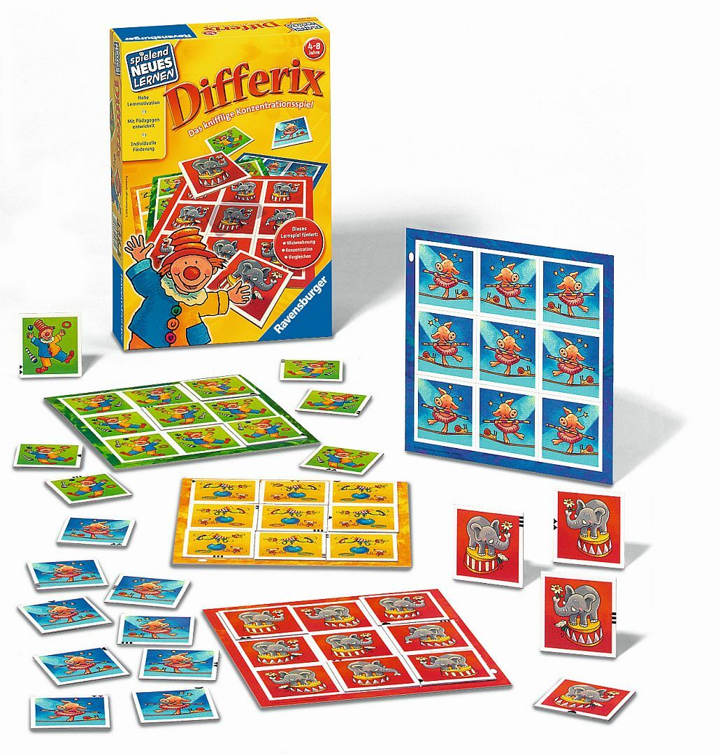 Children Placing Game Learning Differix Concentration Perception Look Colourful