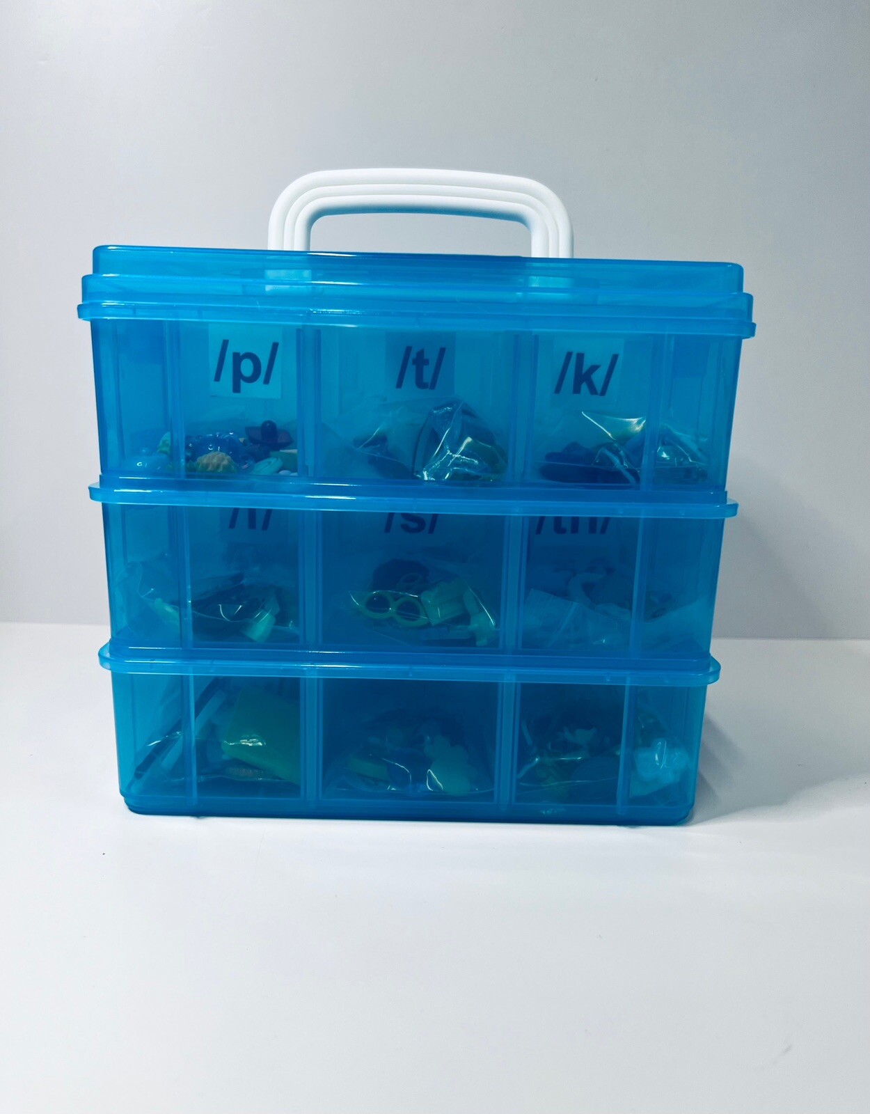 Say and Play Mini Objects Speech Therapy portable Set – trinkets For Sounds