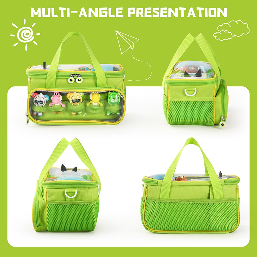 Transparent Lid Storage Bag Carrying Case Organizer Pouch For TONIEBOX Starter
