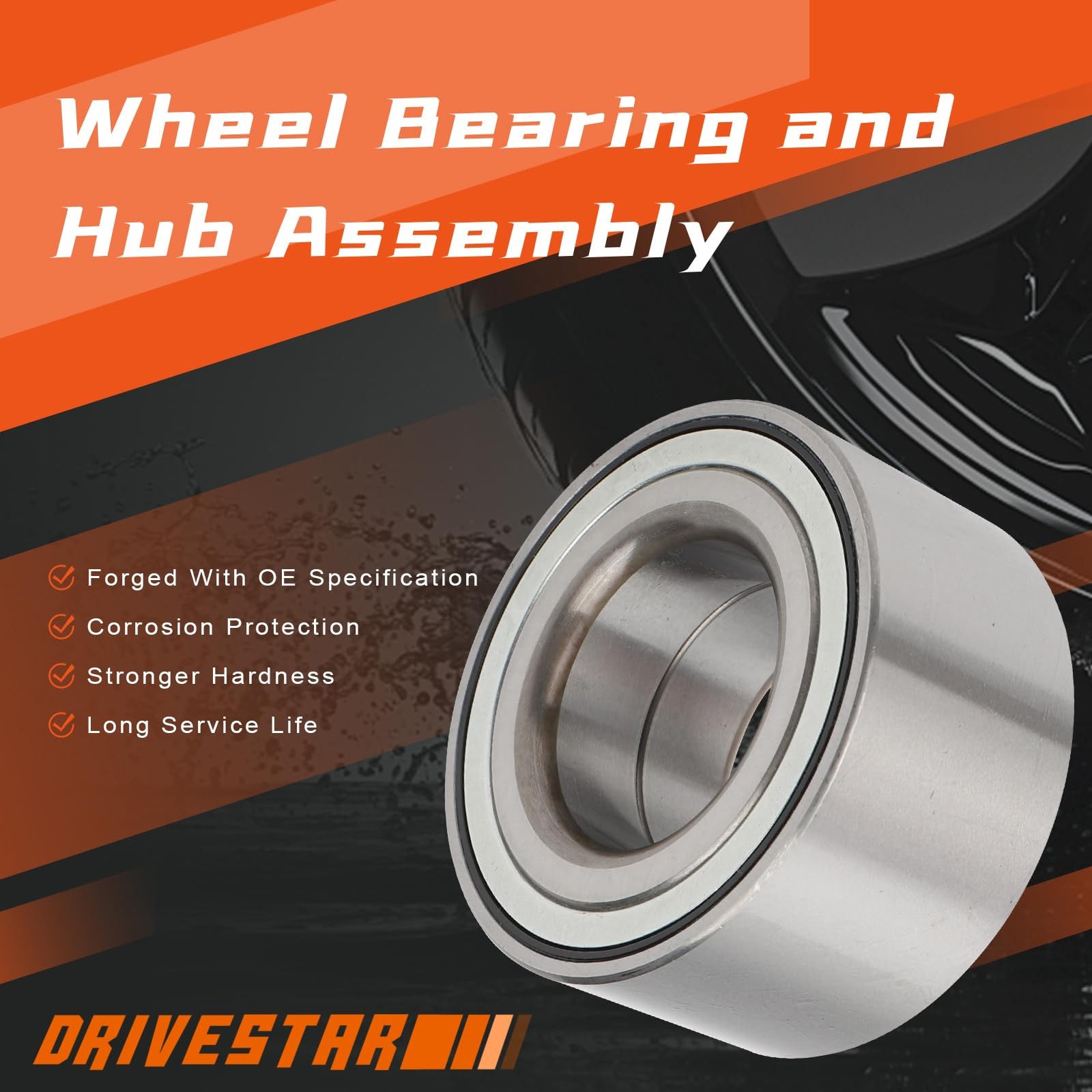 DRIVESTAR 510029 Front or Rear Wheel Bearing for Mazda Tribute 01-11, silver1
