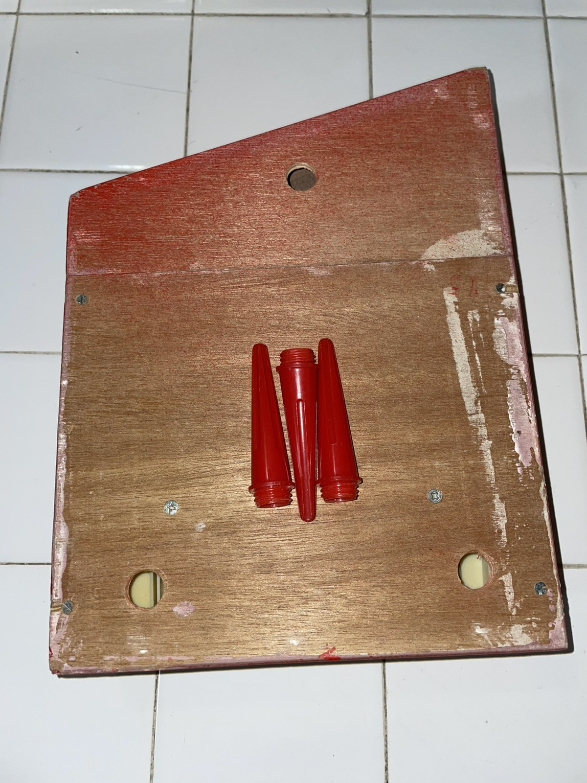 BEILEI Baby Grand Red Piano 12 Key Natural Wood 1950s Musical Instrument Toy