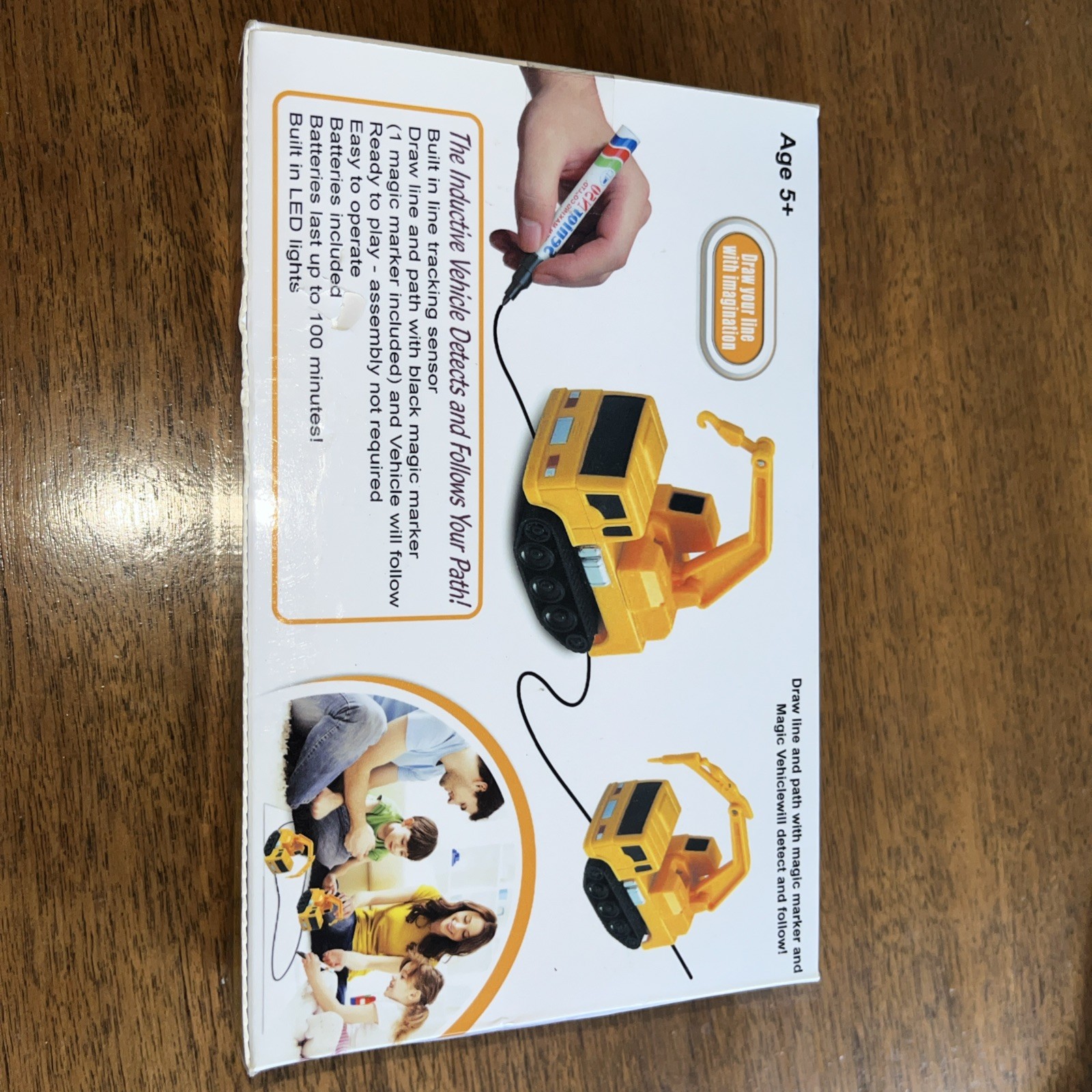 Swift Steam Inductive Truck Modish Design Toy – Will Follow Any Drawn Line