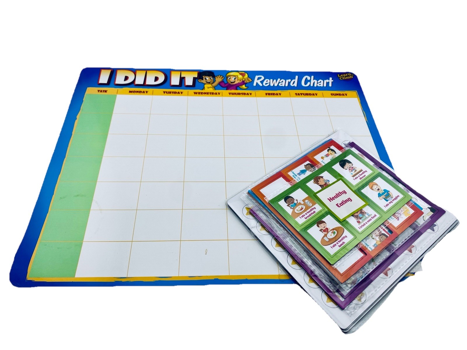 Learn & Climb Kids Responsibility Chart Magnetic Board