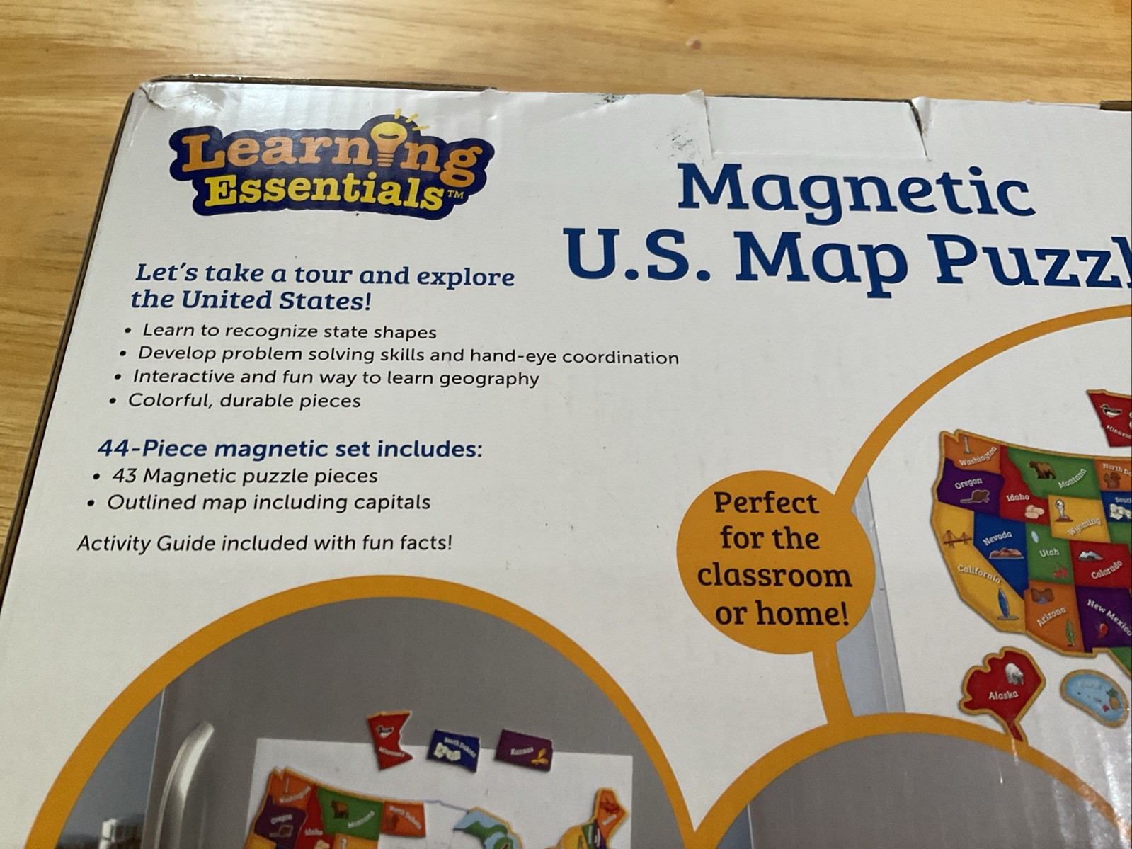Learning Resources Magnetic US Map Puzzle Fun Geography for Kids United States