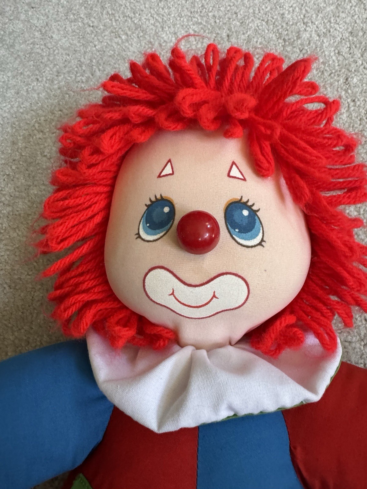 Vintage 1983 American Greetings Amtoy Doll 16” Learn to Dress Clown Vtg 80s
