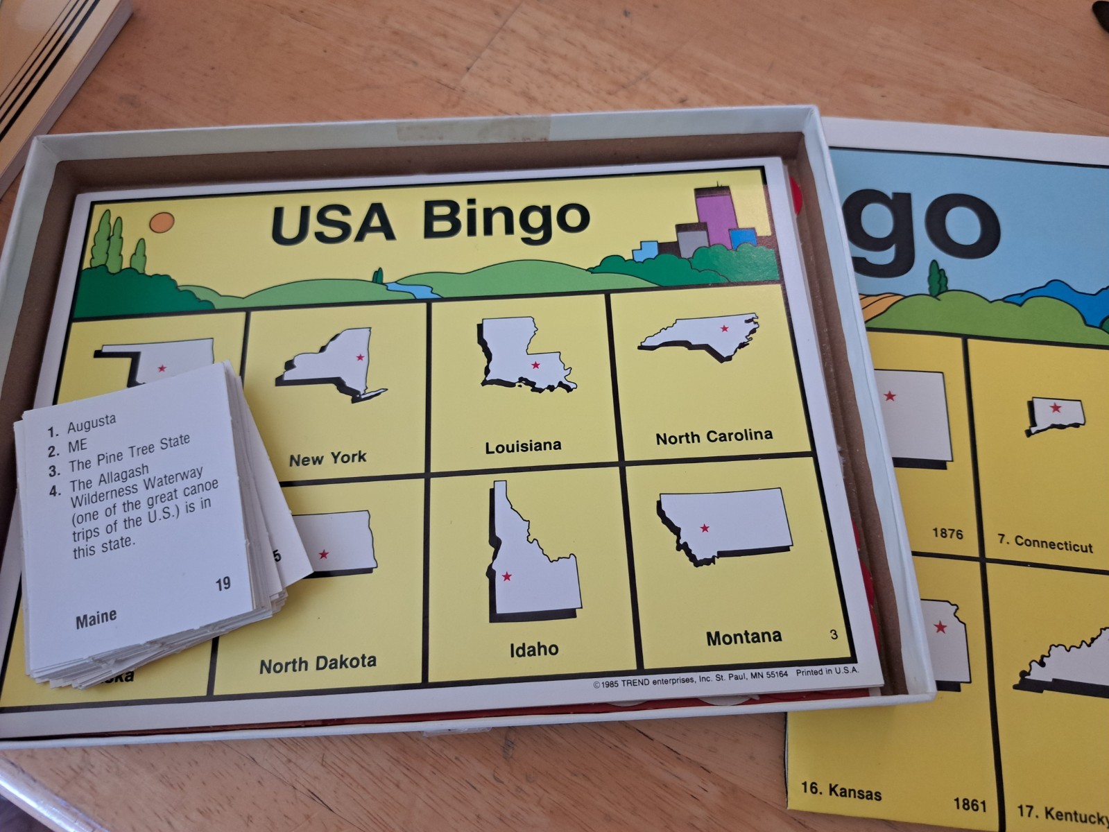 LOT Of 3 Educational Bingo Games, USA, Punctuation, Multiplication homeschool