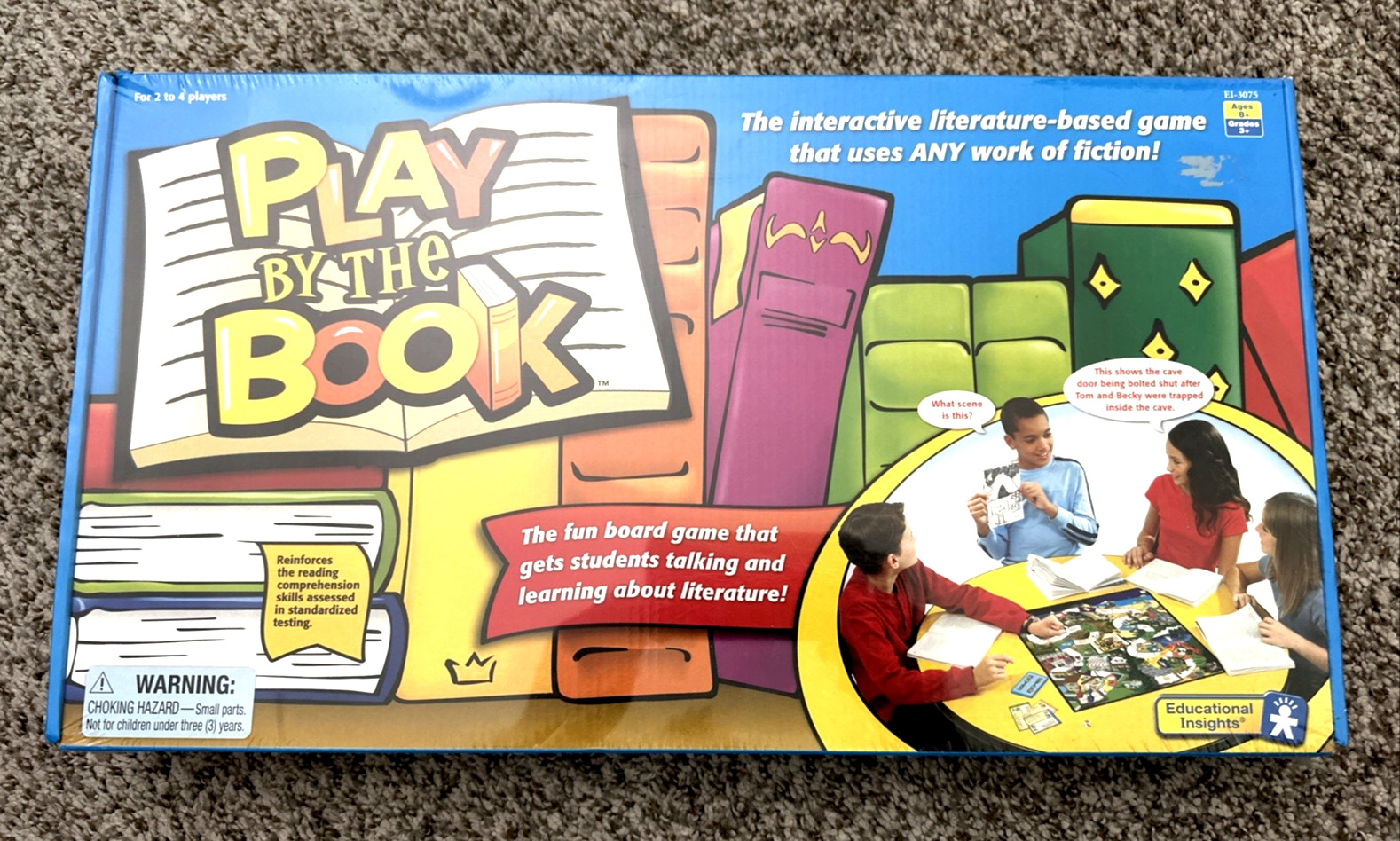 Play By The Book Learning Interactive Literature Based Game 2-4 Players Ages 8+