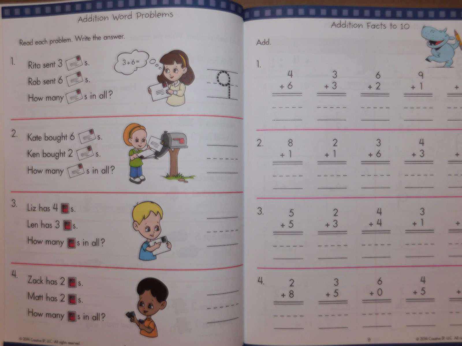 Grade 1 & 2 Math Addition & Subtraction TWO Workbooks