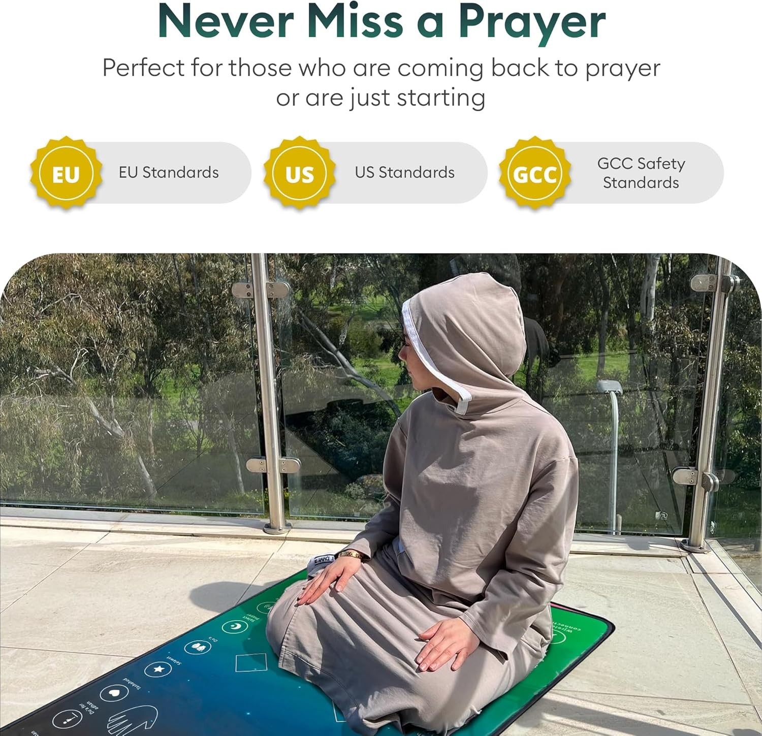 for Adults – Smart Interactive Prayer Mat for Adults & Reverts Learning Surah…