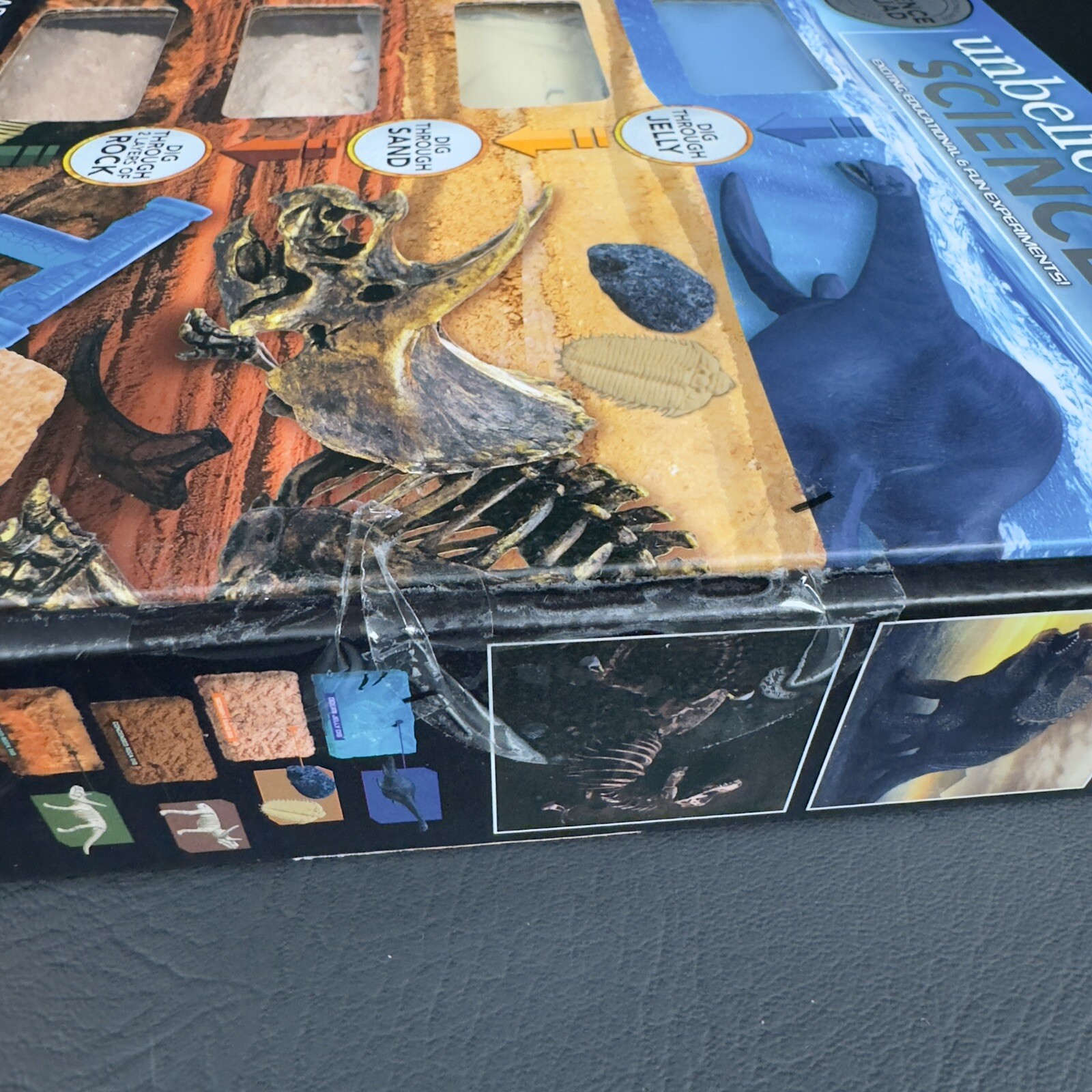 Unbelievable Science : Earth Excavation Fossil Dig Kit 4 Dig Blocks, 1 Dig Tool