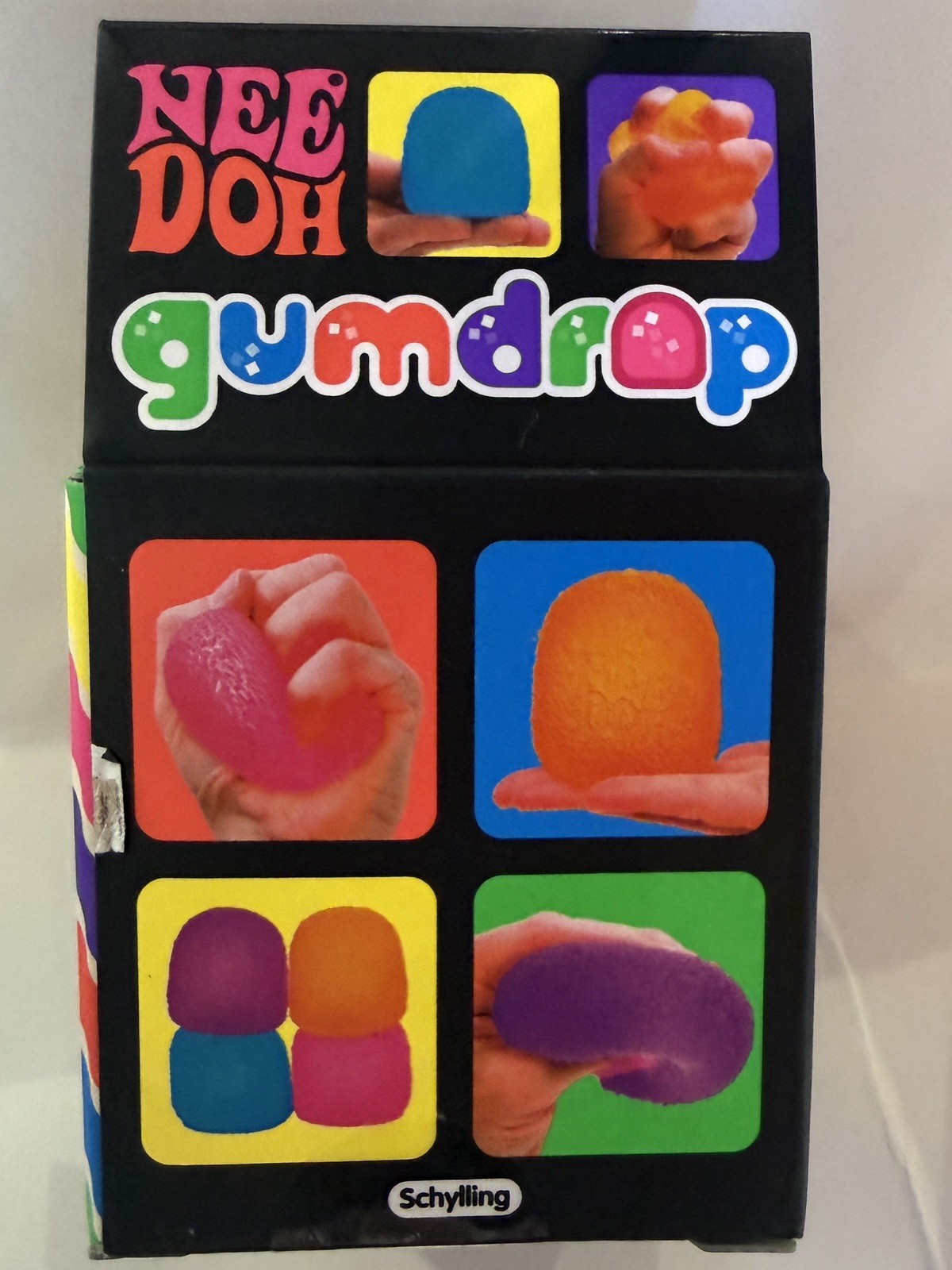 Authentic Schylling Nee Doh Super Solid Squish Needoh Gum Drop Purple RARE