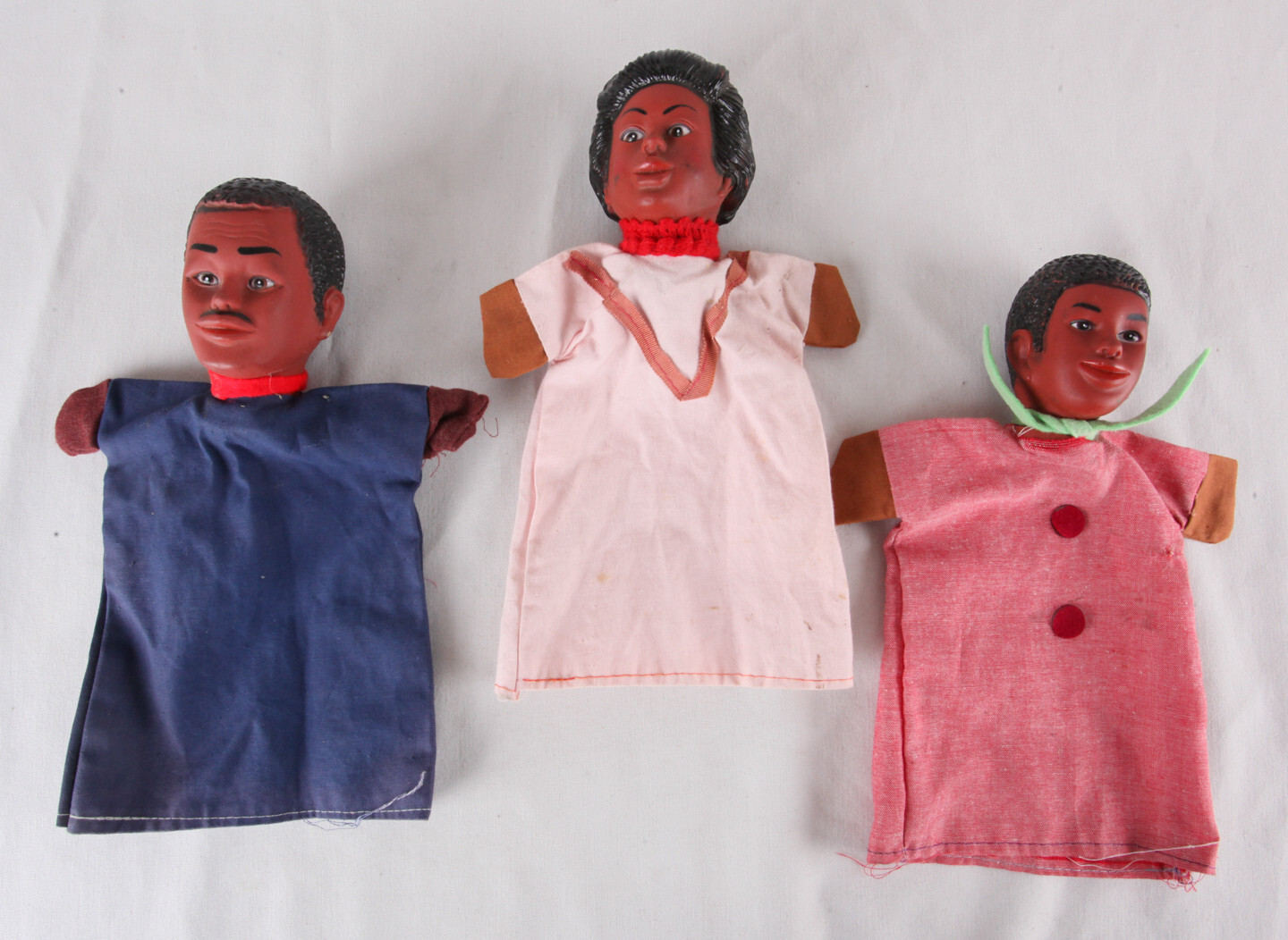 Learning Resources Multicultural African American Hand Puppets, Family of 3