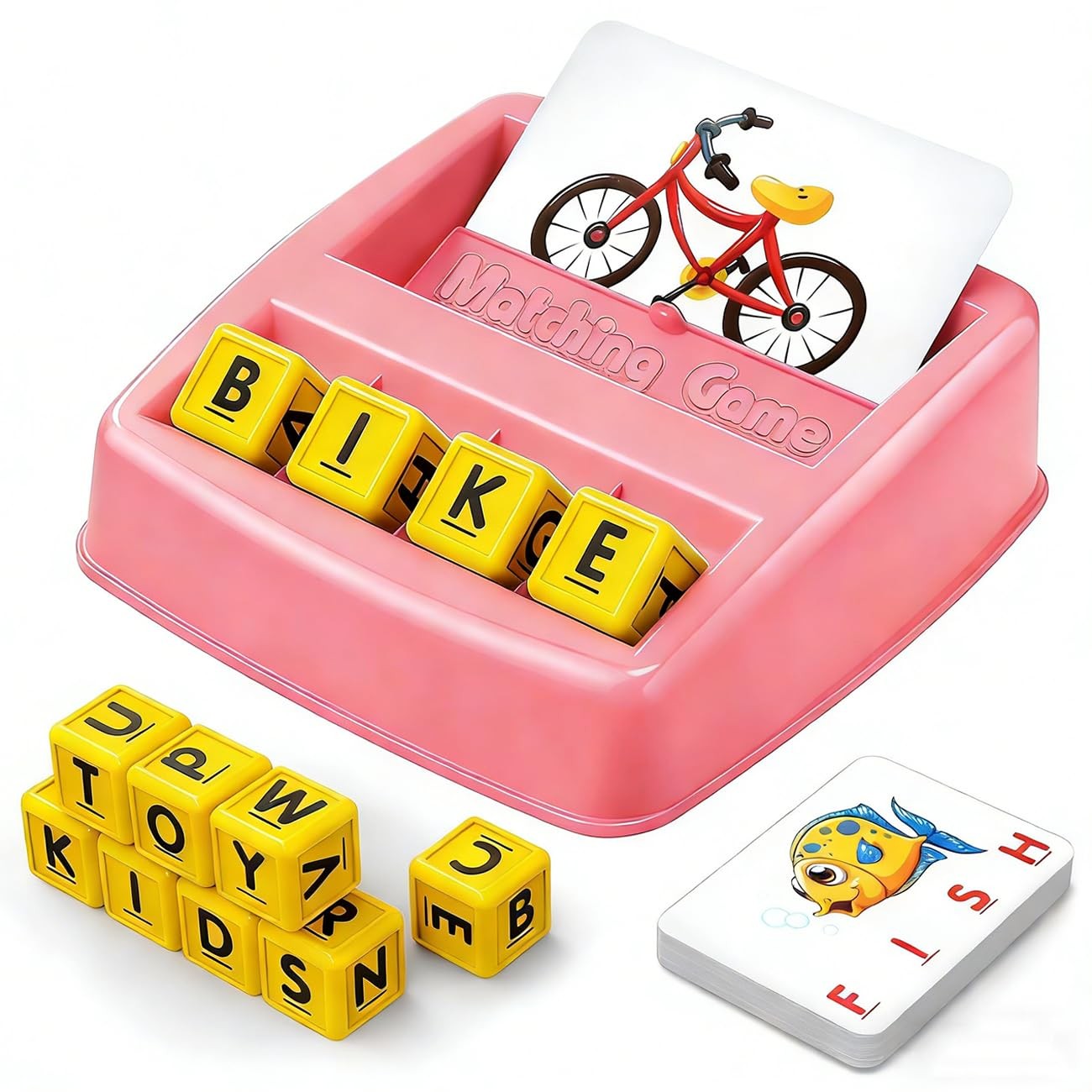 Educational Toys for 3-5 Year Old Girls Gifts, Matching Letter Game Preschool…