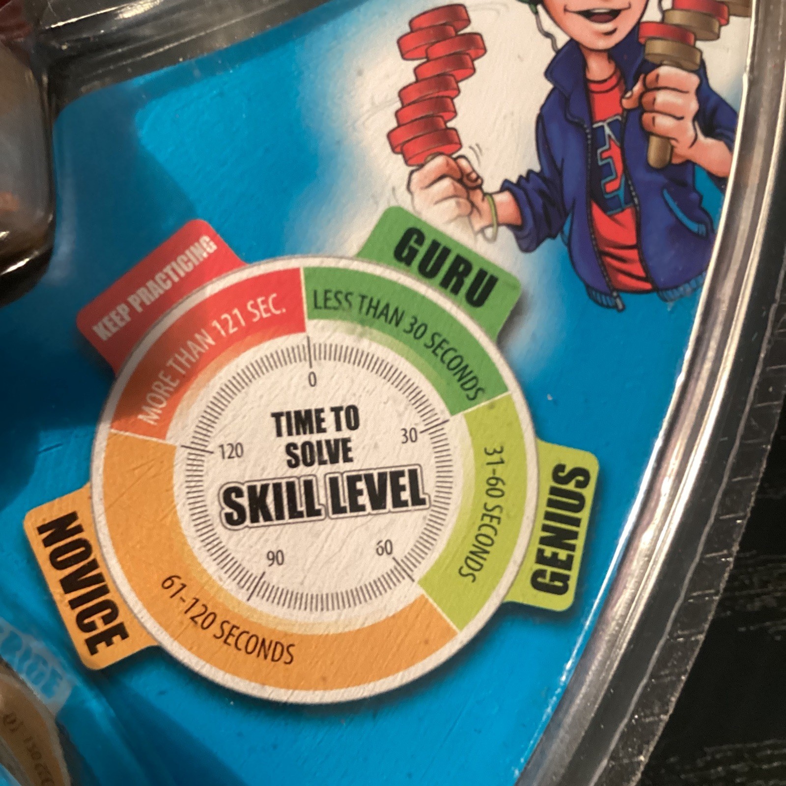True Balance Handheld Wooden Coordination Puzzle Toy by Excite STEM, Red NEW NOS