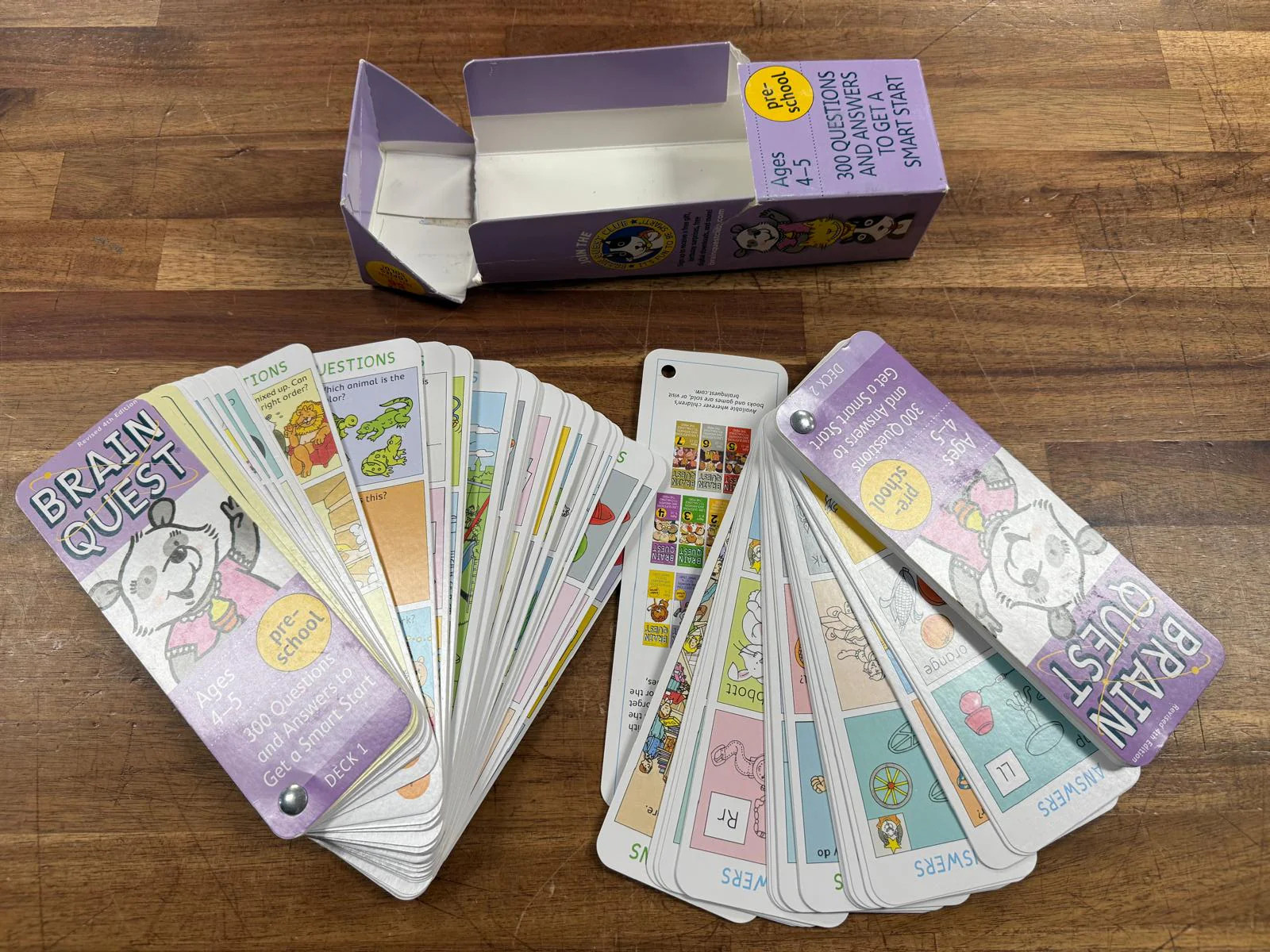 Brain Quest Cards Pre-School Ages 4-5 (Good & Clean)