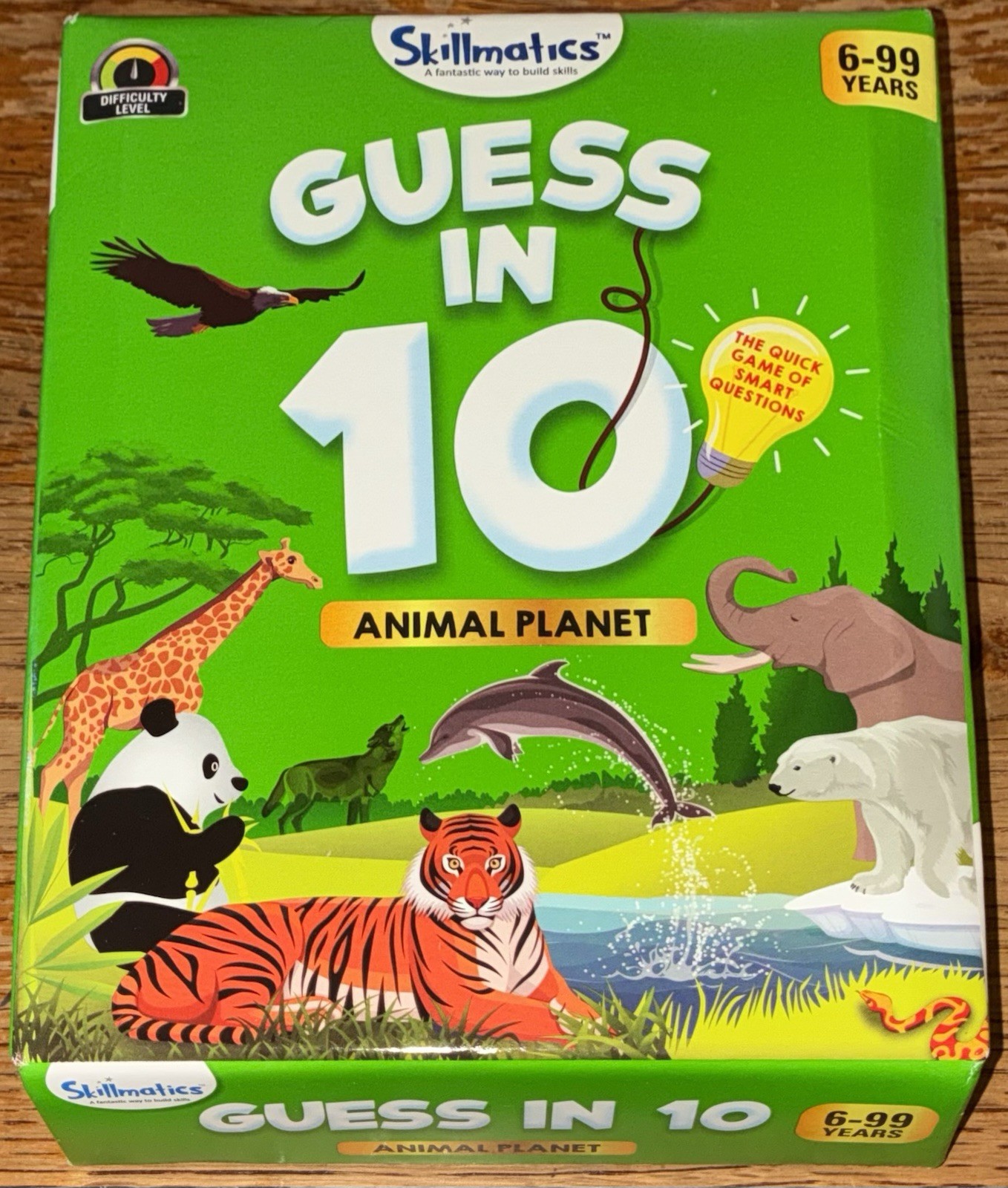 Skillmatics GUESS IN 10 Animal Planet ~Family Card Game 2-6 Players 6+ ~COMPLETE