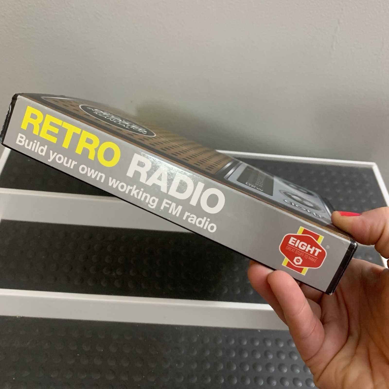 Retro Radio Construction Kit DIY Build Your Own Kit Eight Innovation 1970s Style