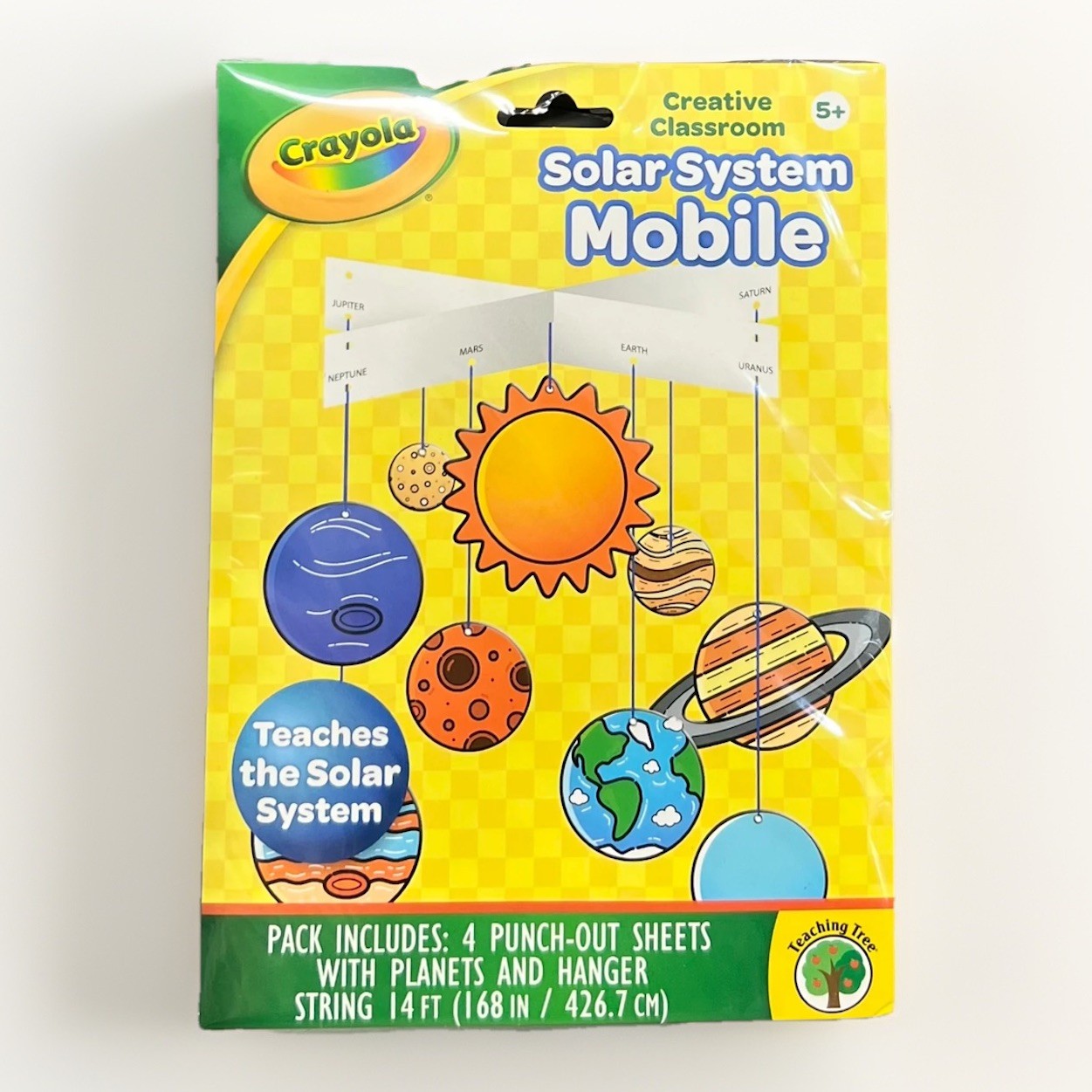 Crayola Solar System Mobile DIY Kit Creative Classroom Teaching Tree Planets 5+