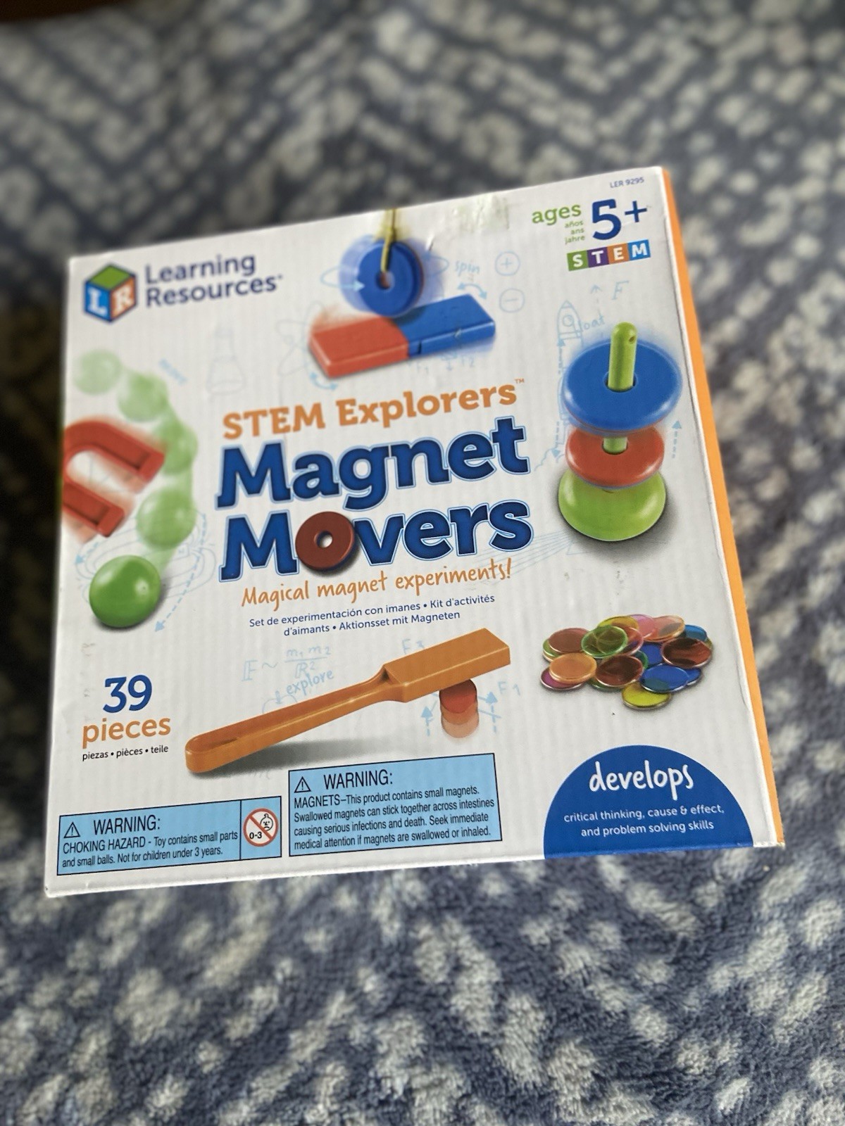 Learning Resources STEM Explorers Magnet Movers, Grades K to 2, 39 Pieces